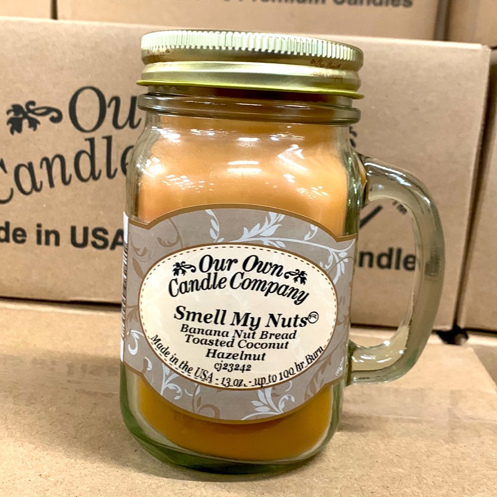 Our Own Candle Company Smell My Nuts 13 oz Candle, 100 hour burn